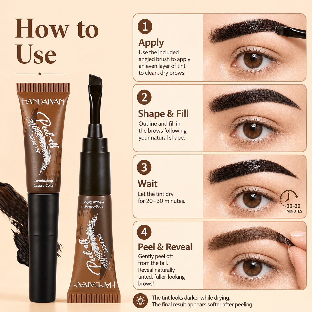 Peelé™- Peel-Off Brow Tint